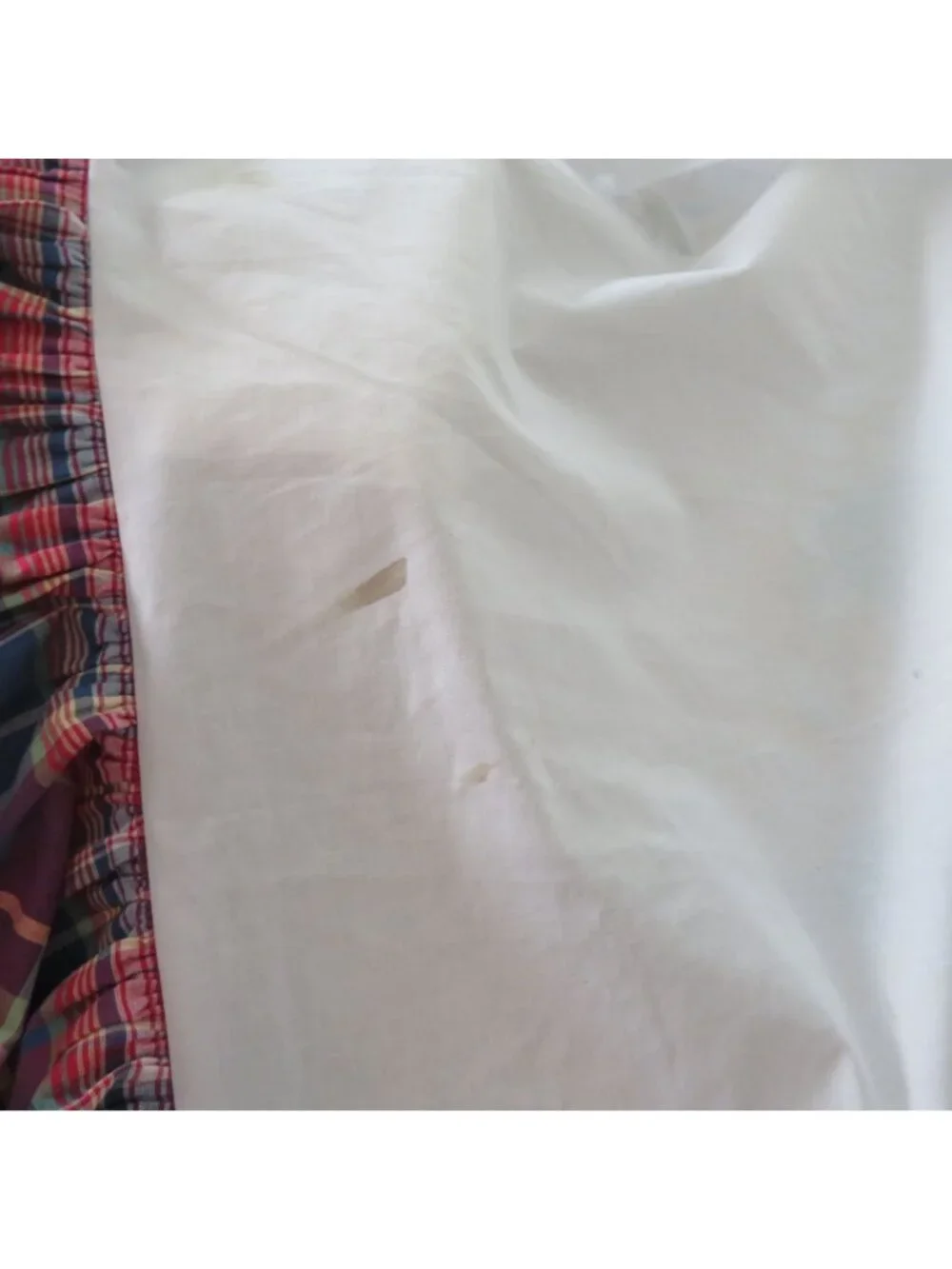 Vintage Ralph Lauren Bedskirt Garrison Plaid WESTERN KING Dust Ruffle 15
